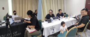 Filipino community members in Tortola, British Virgin Islands completing their passport application procedures.